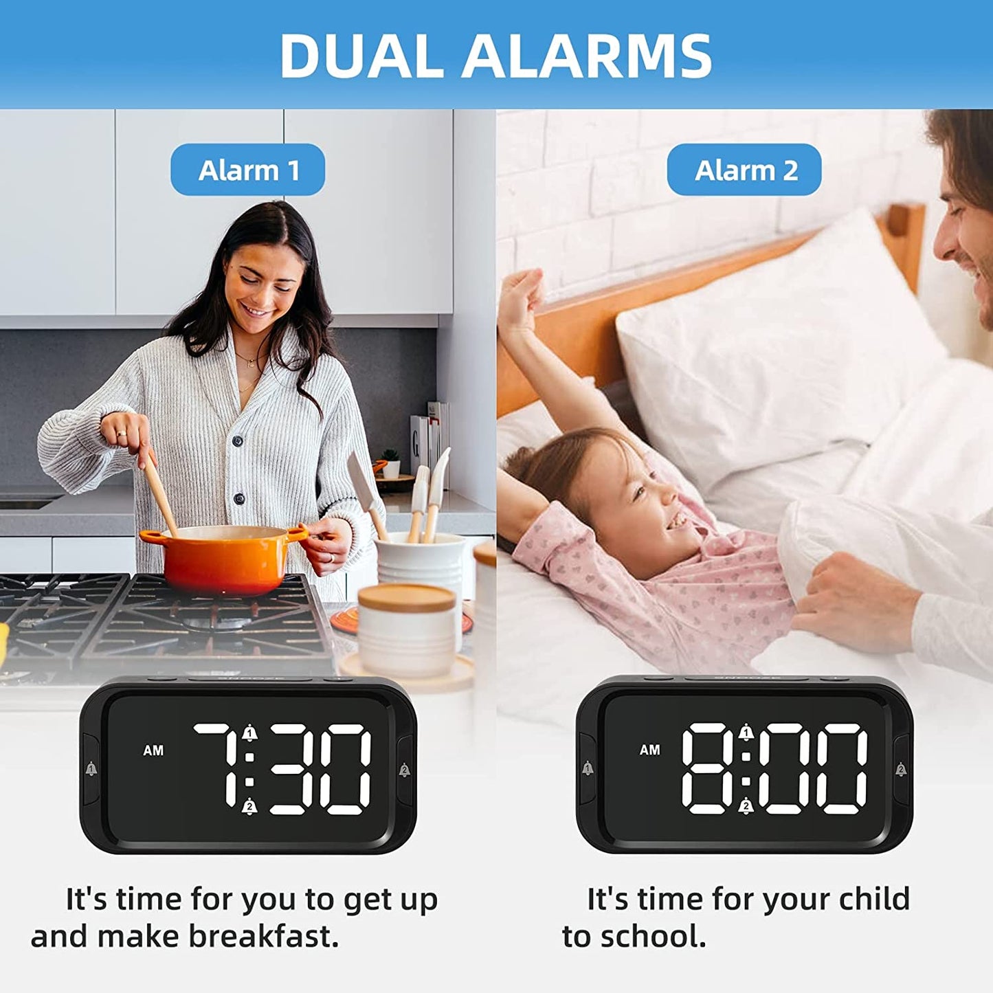 Searon Dual Alarm Clock