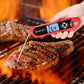 Digital Meat Food Cooking Thermometer with 5.1" Extended Wire - Red